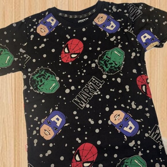 Marvel Other - Marvel Heroes Black Galaxy Tee – Super Faces Edition